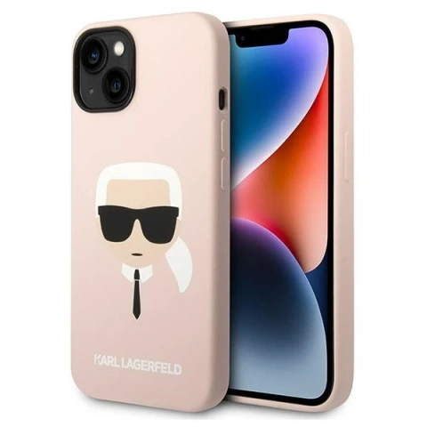 Etui Karl Lagerfeld KLHCP14MSLKHLP pro iPhone 14 Plus 6,7" pevné pouzdro silikonová Karl`s Head